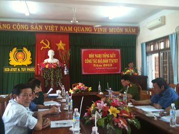 Ban Chỉ đạo ATGT huyện triển khai công tác đảm bảo an toàn giao thông 2014