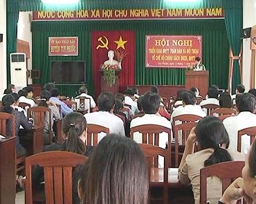 Hội nghị triển khai Kế hoạch thực hiện lộ trình tiến tới bảo hiểm y tế toàn dân giai đoạn 2012-2015 và 2020 trên địa bàn huyện.