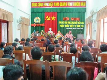 Hội nghị tổng kết hoạt động Công đoàn năm 2013 và đề ra phương hướng nhiệm vụ năm 2014