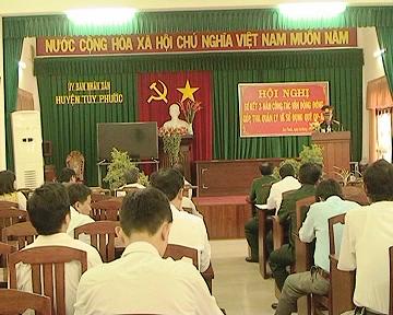 Hội nghị Sơ kết 2 năm thực hiện công tác vận động đóng góp, thu, quản lý và sử dụng quỹ quốc phòng – an ninh