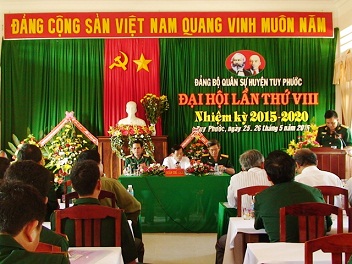 Đại hội Đảng bộ Quân sự huyện lần thứ VIII, nhiệm kỳ 2015-2020
