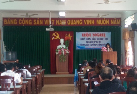 Hội nghị tổng kết công tác quản lý hành nghề y dược ngoài công lập năm 2015, triển khai nhiệm vụ năm 2016