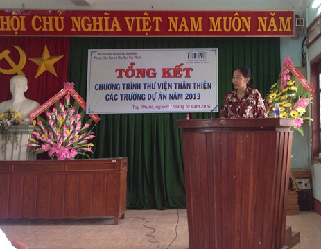 Bà Nguyễn Thị Quyên – Quản lý tác nghiệp khu vực phía Nam phát biểu tại Hội nghị