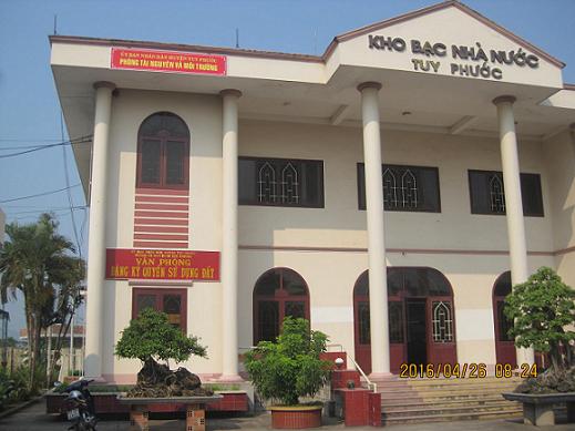 Trụ sở Phòng Tài nguyên và Môi trường huyện Tuy Phước