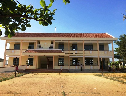 Một trong những công trình vừa được đầu tư xây dựng phục vụ công tác dạy và học trên địa bàn huyện Tuy Phước.