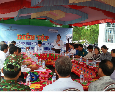 Diễn tập phòng chống thiên tai và tìm kiếm cứu nạn  năm 2018 tại thị trấn Diêu Trì