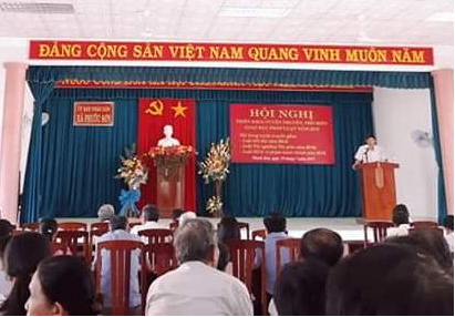 Quang cảnh buổi tuyên truyền