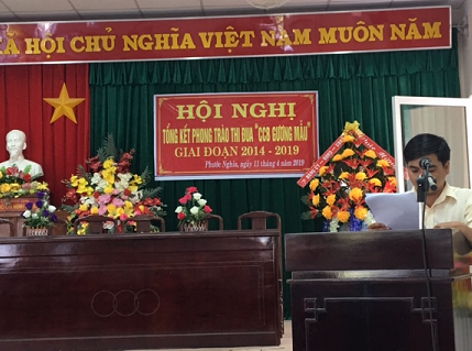 Hội nghị tổng kết phong trào thi đua “CCB gương mẫu” giai đoạn 2014-2019