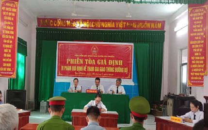 Quang cảnh toàn phiên tòa giả định