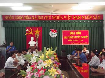 Đại hội Đoàn TNCSHCM Trường THPT số 2 Tuy Phước năm học 2012 – 2013