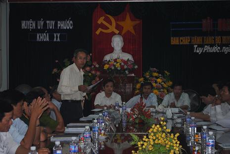 Hội nghị Ban Chấp hành Đảng bộ huyện lần thứ 8