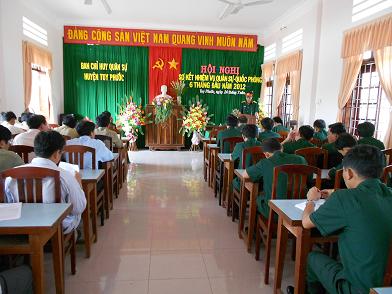 Hội nghị Sơ kết nhiệm vụ quân sự - quốc phòng 6 tháng đầu năm 2012, phương hướng nhiệm vụ 06 tháng cuối năm 2012