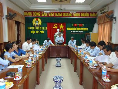 Đại hội Công đoàn Văn phòng HĐND và UBND huyện Tuy Phước nhiệm kỳ 2012-2014