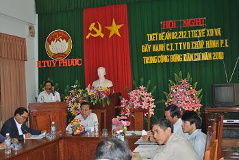 Hội nghị tổng kết thực hiện Đề án 02-212 ở Tuy Phước