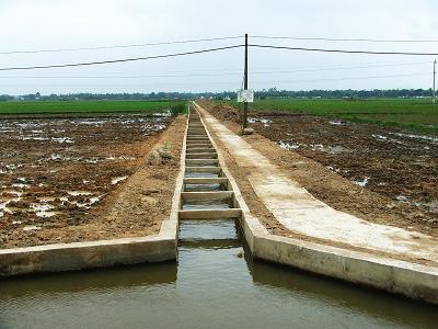 Đưa vào sử dụng tuyến kênh tưói đúc bằng bê tông với nguồn vốn dự án Cạnh tranh nông nghiệp và vốn đối ứng địa phương gần 3,9 tỉ đồng