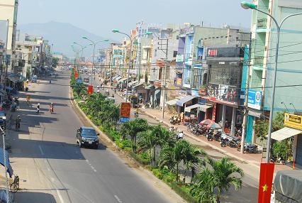 Một góc thị trấn Diêu Trì ( Tuy Phước) hôm nay