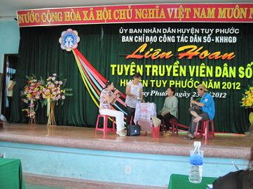 Tiểu phẩm dự thi tại Liên hoan Tuyên truyền viên Dân số của huyện