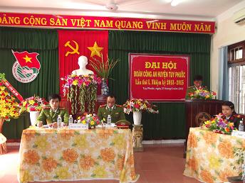 Đại hội Đoàn TNCSHCM- Công an huyện nhiệm kỳ 2013 – 2015