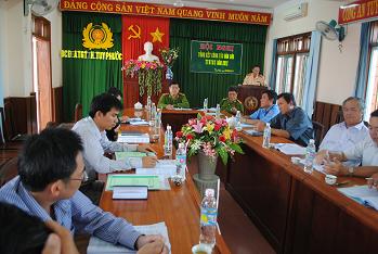 Hội nghị Tổng kết công tác đảm bảo ATGT năm 2012 của Ban Chỉ đạo đảm bảo ATGT huyện Tuy Phước.