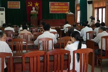 Hội nghị Tổng kết công tác phòng, chống lụt bão, tìm kiếm cứu nạn và giảm nhẹ thiên tai năm 2012 tại huyện Tuy Phước