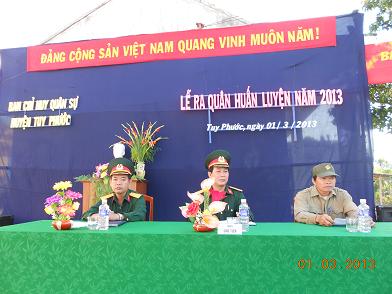 Lễ ra quân huấn luyện năm 2013