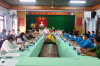Đồng chí Nguyễn Văn Hùng - Tỉnh ủy viên, Bí thư Huyện ủy, Chủ tịch HĐND huyện phát biểu chỉ đạo tại buổi làm việc