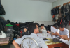 Đoàn Kiểm tra làm việc tại Công ty TNHH FANS	 ở thôn Quảng Tín, xã Phước Lộc, chuyên ngành sản xuất ba lô, túi xách,….