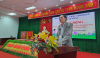Đồng chí Nguyễn Ngọc Xuân – UVBTVHU, Phó Chủ tịch Thường trực UBND huyện phát biểu tại buổi Lễ