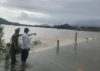 Tràn sông Tranh - nơi Công an xã Phước Hiệp cứu người bị nước lụt cuốn trôi đưa vào bờ an toàn