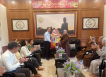 Đồng chí Nguyễn Hùng Tân - Phó Chủ tịch UBND huyện đến thăm các cơ sở tôn giáo nhân dịp Tết Nguyên đán Giáp Thìn năm 2024