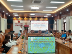 Đồng chí Nguyễn Hùng Tân - Huyện ủy viên, Phó Chủ tịch UBND huyện phát biểu tại buổi làm việc
