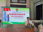 Đồng chí Huỳnh Nam – Phó Bí thư, Chủ tịch UBND huyện phát biểu tại đaị hội