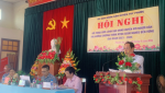 Đồng chí Nguyễn Hùng Tân - Phó Chủ tịch UBND huyện phát biểu tạo Hội nghị