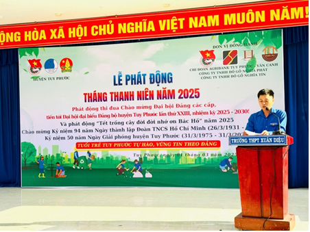 Tuy Phước: Tổ chức Lễ phát động Tháng Thanh niên năm 2025